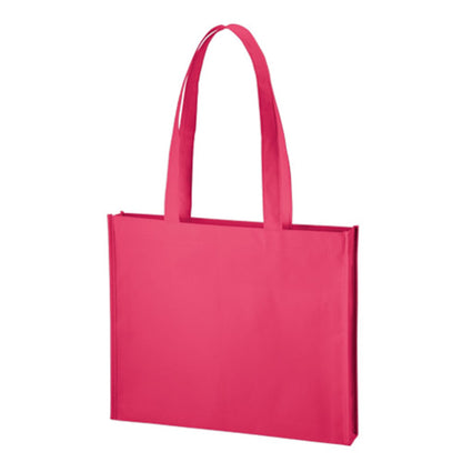 不織布 A4ワイドスクエアトート | ノベルティ(小物) | 1枚 | TR-1092 | ビビットピンク