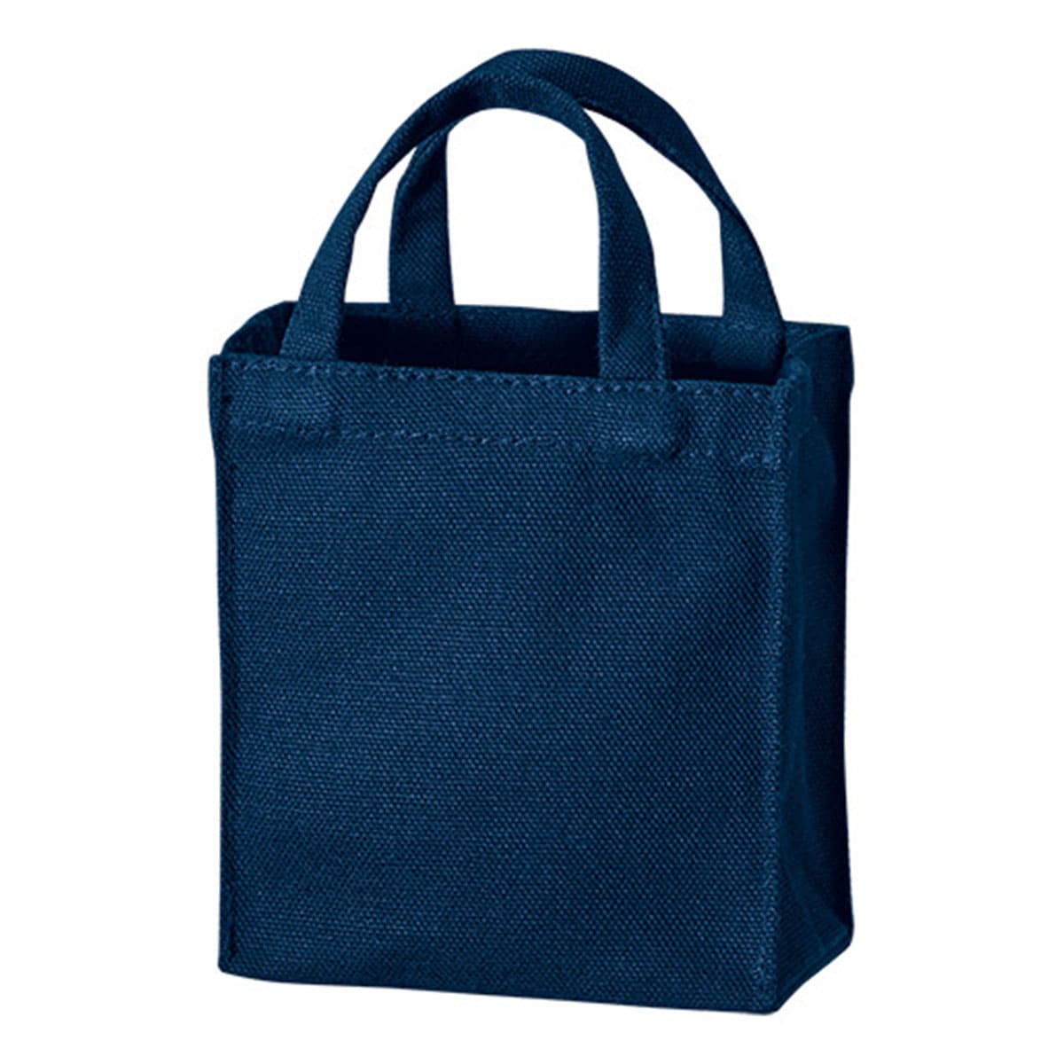 キャンバス スクエアトート（XXS) | ノベルティ(小物) | 1枚 | TR-1107 | ミッドナイトブルー