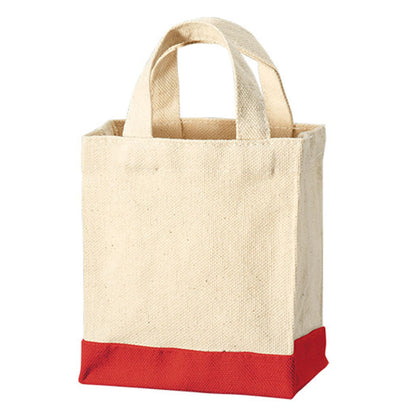 キャンバス スクエアトートカラーボトム（XXS) | ノベルティ(小物) | 1枚 | TR-1108 | レッド