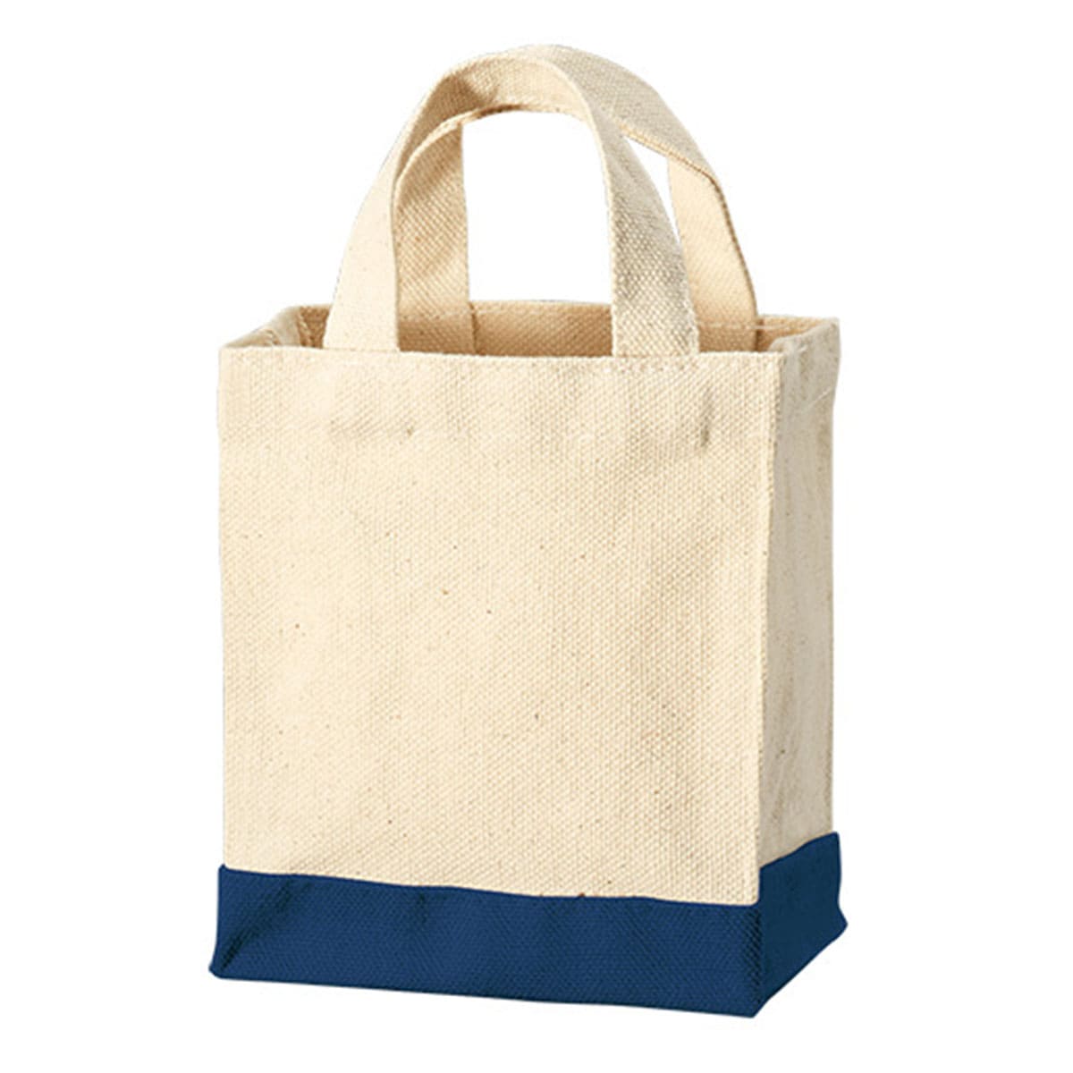 キャンバス スクエアトートカラーボトム（XXS) | ノベルティ(小物) | 1枚 | TR-1108 | ミッドナイトブルー