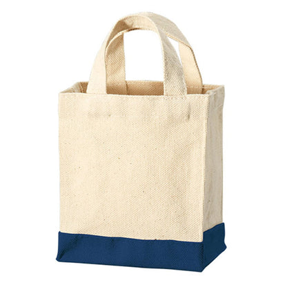 キャンバス スクエアトートカラーボトム（XXS) | ノベルティ(小物) | 1枚 | TR-1108 | ミッドナイトブルー