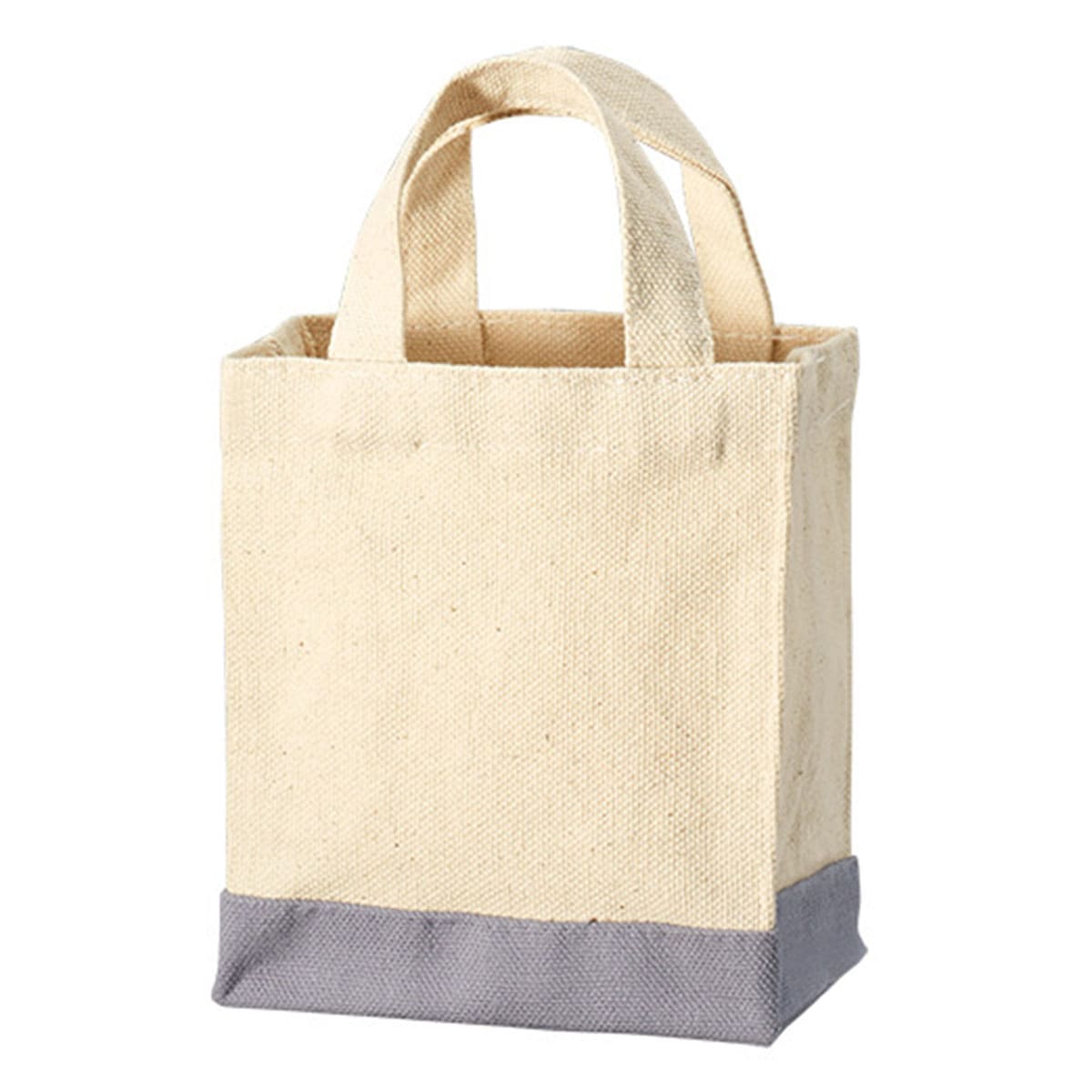 キャンバス スクエアトートカラーボトム（XXS) | ノベルティ(小物) | 1枚 | TR-1108 | スカイグレー