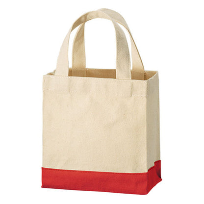 キャンバス スクエアトートカラーボトム（XS) | ノベルティ(小物) | 1枚 | TR-1110 | レッド