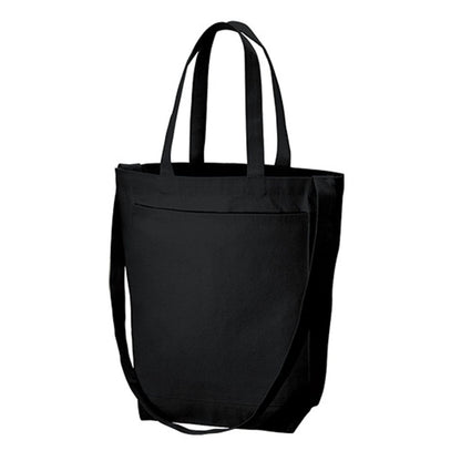 キャンバス フロントポケットショルダートート | ノベルティ(小物) | 1枚 | TR-1115 | ナイトブラック