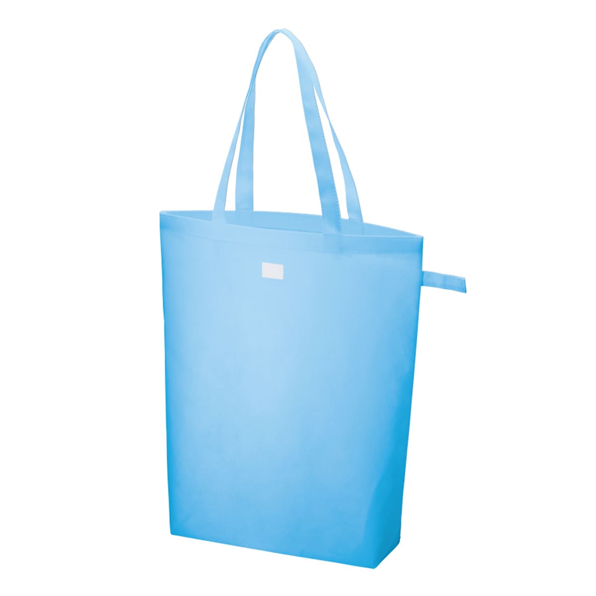 不織布 ポケッタブルマチ付トート | ノベルティ(小物) | 1枚 | TR-1127 | フロスティブルー