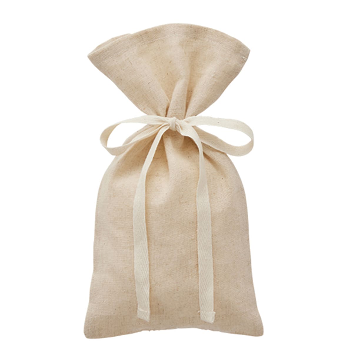 コットンリネン ラッピング巾着（S） | ノベルティ(小物) | 1枚 | TR-1151 | ナチュラルベージュ