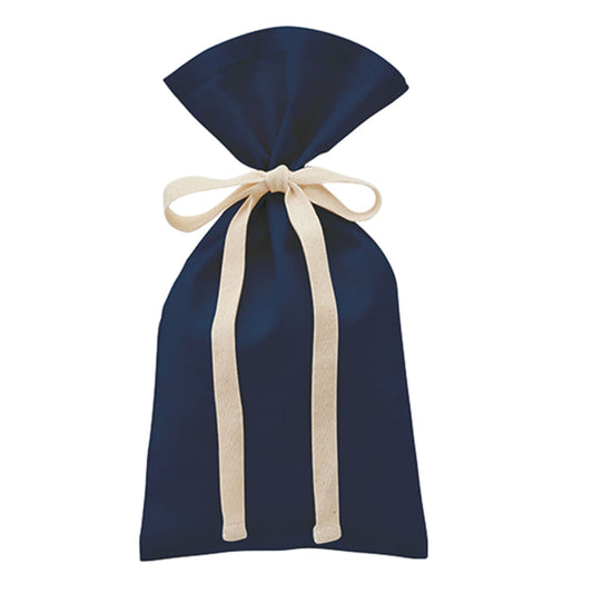 厚手コットン ラッピング巾着（S） | ノベルティ(小物) | 1枚 | TR-1155 | ネイビー