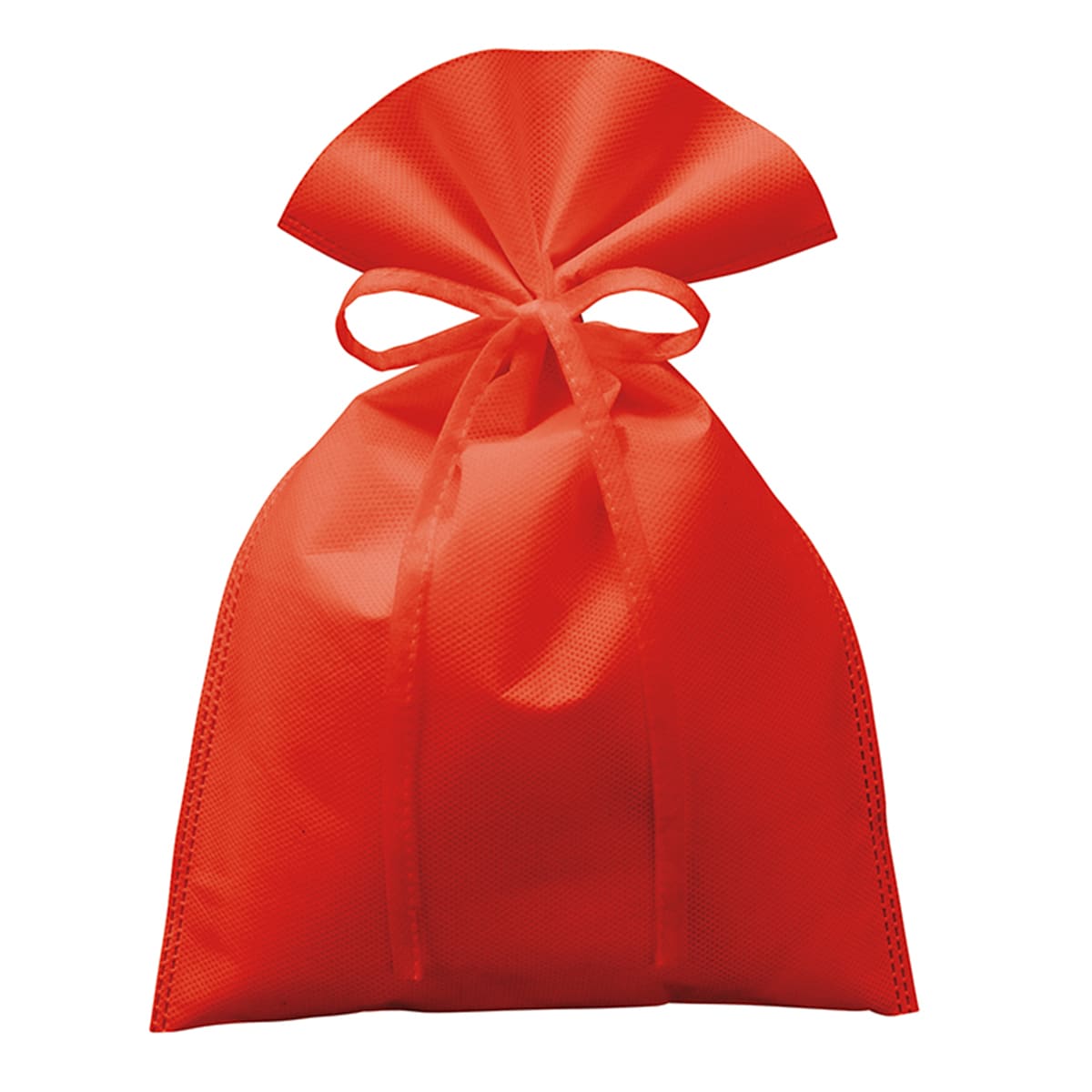 不織布 ラッピング巾着（M） | ノベルティ(小物) | 1枚 | TR-1161 | レッド