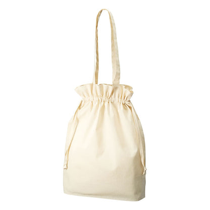 オーガニックコットン ガゼット巾着トート | ノベルティ(小物) | 1枚 | TR-1172 | ナチュラル