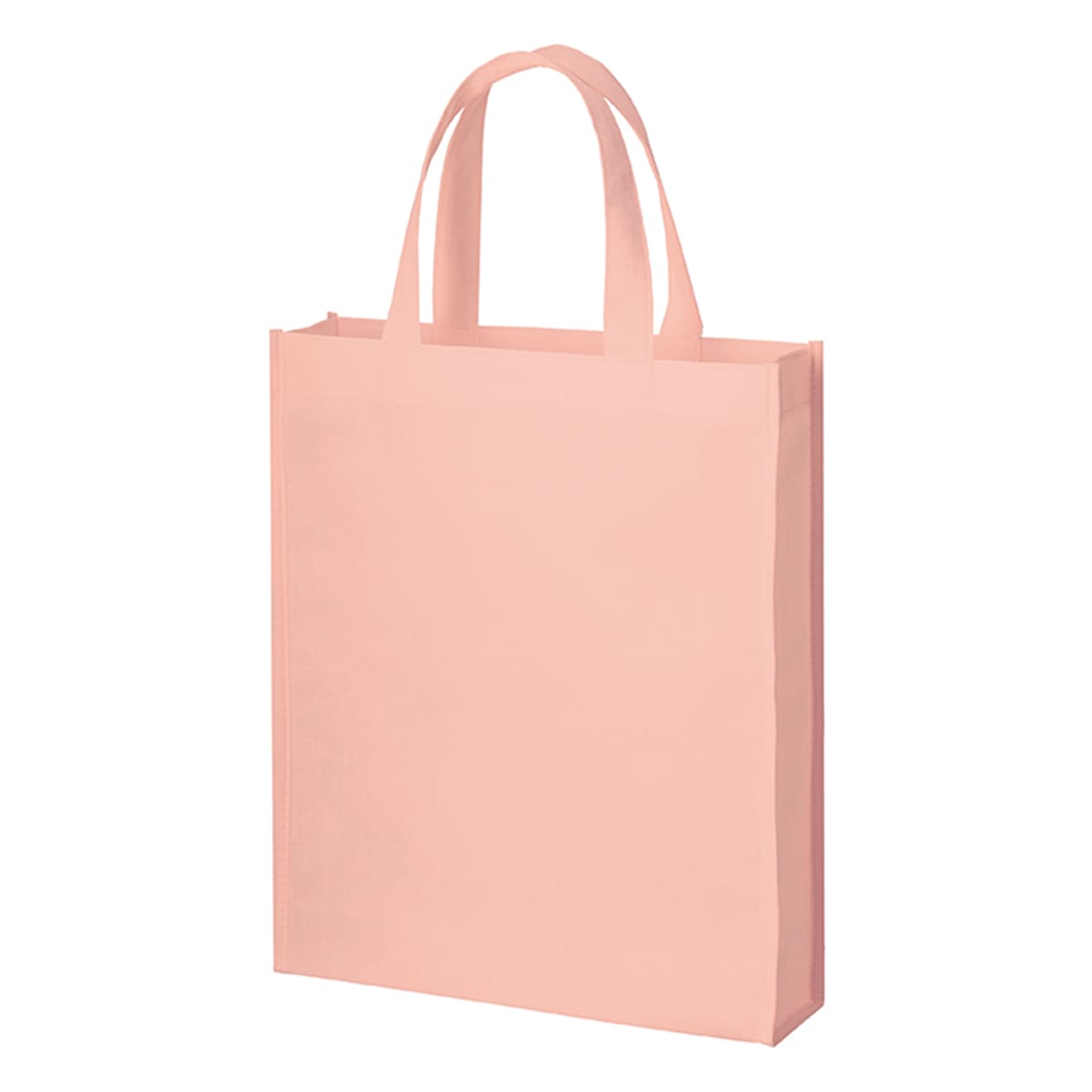 再生不織布 A4スクエアトート | ノベルティ(小物) | 1枚 | TR-1183 | サーモンピンク