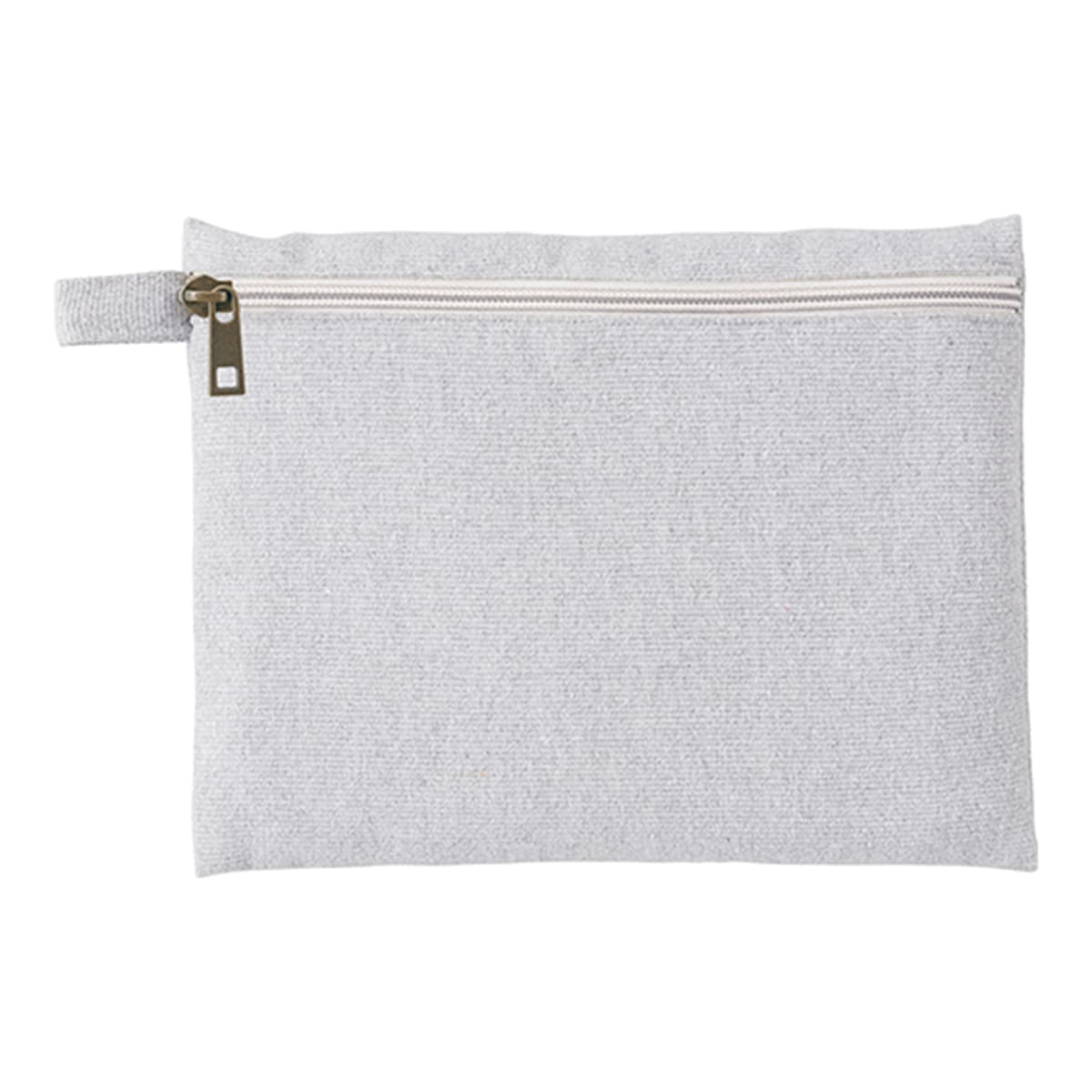 シャンブリック キャンバスフラットポーチ（M） | ノベルティ(小物) | 1枚 | TR-1195 | グレー