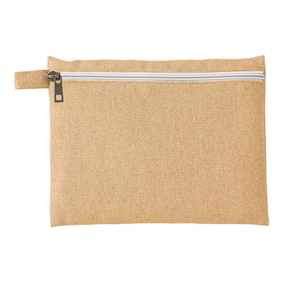 シャンブリック キャンバスフラットポーチ（M） | ノベルティ(小物) | 1枚 | TR-1195 | ベージュ