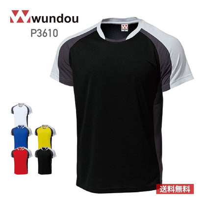 【送料無料】バトミントンシャツ | ユニフォーム | 1枚 | P3610 | ブラック