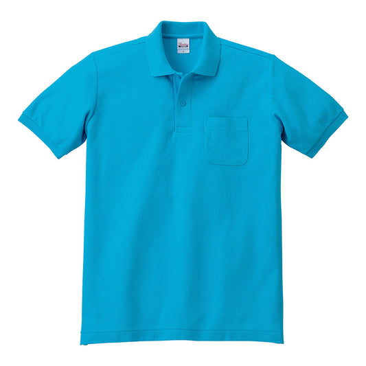 T/Cポロシャツ（ポケット付） | ビッグサイズ | 1枚 | 00100-VP | ターコイズ