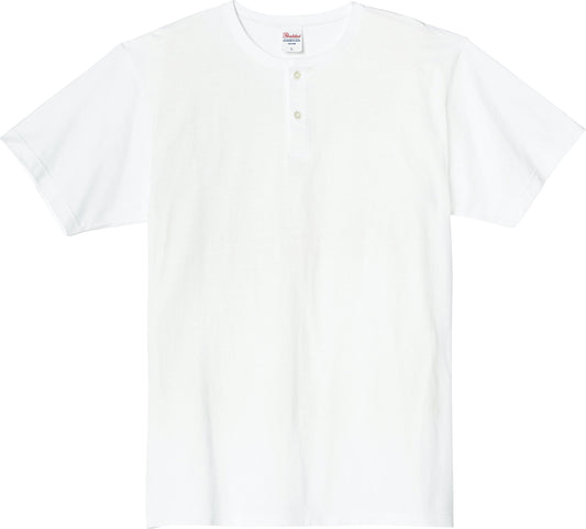 5.6オンス ヘビーウェイト ヘンリーネックTシャツ | メンズ | 1枚 | 00104-CHN | ホワイト