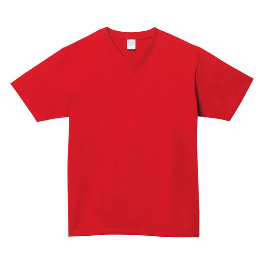 5.6オンス ヘビーウェイト VネックTシャツ | ビッグサイズ | 1枚 | 00108-VCT | レッド