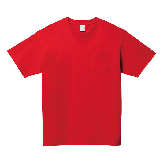 5.6オンス ヘビーウェイト ポケットTシャツ | メンズ | 1枚 | 00109-PCT | レッド