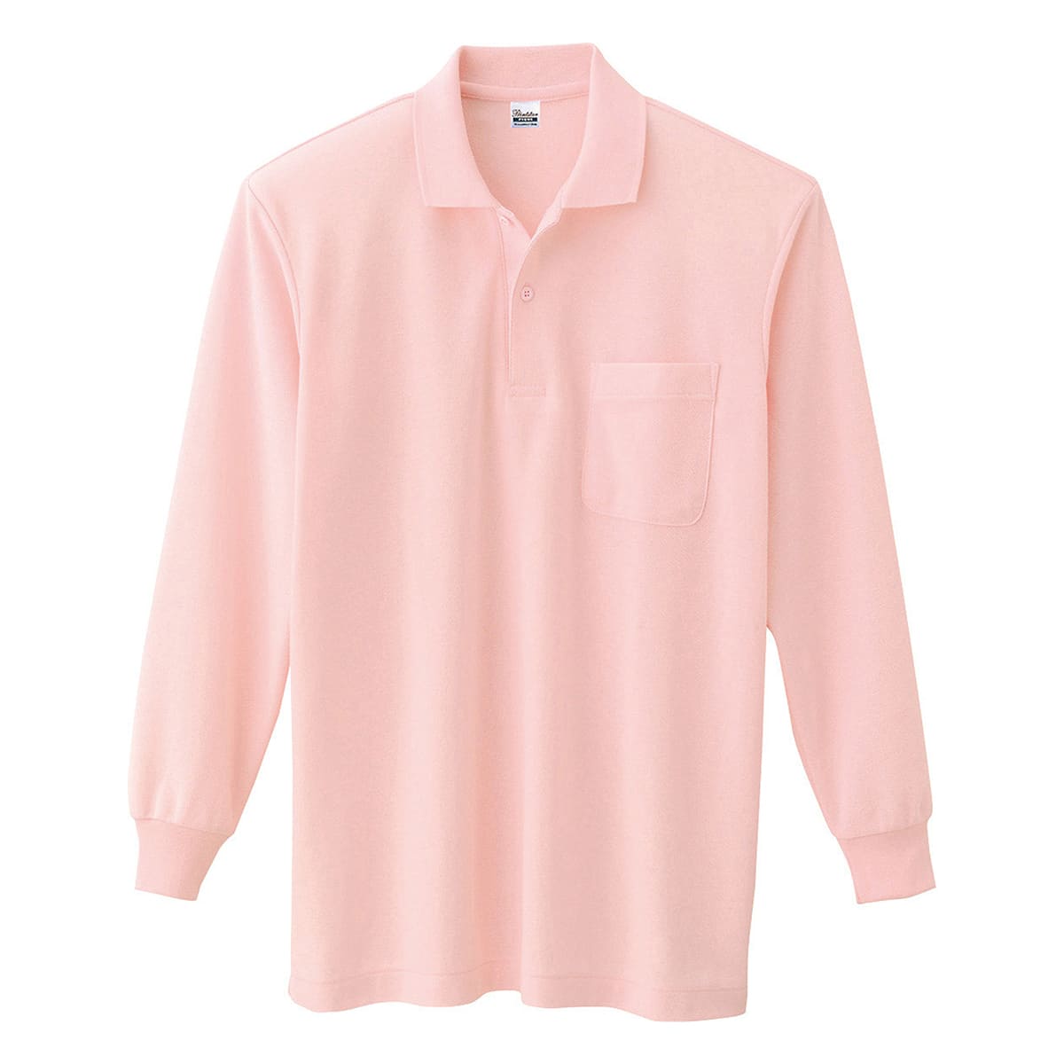 VLPＴ/Ｃ長袖ポロシャツ（ポケット付） | ビッグサイズ | 1枚 | 00169-VLP | ピンク