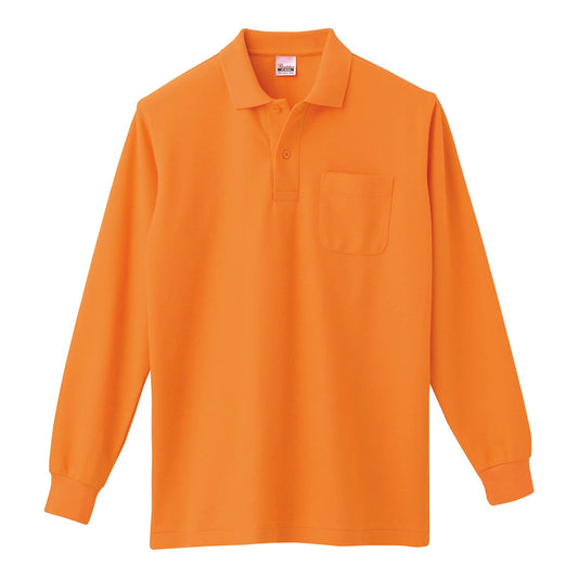 VLPＴ/Ｃ長袖ポロシャツ（ポケット付） | メンズ | 1枚 | 00169-VLP | オレンジ