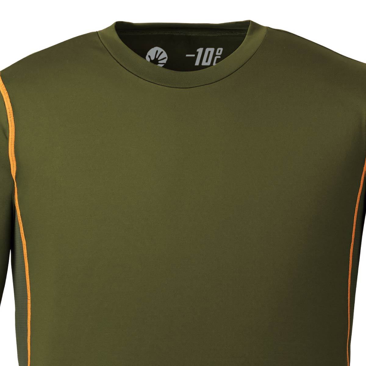 長袖コンプレッション | 作業着 | 1枚 | RC3907 | カーキ