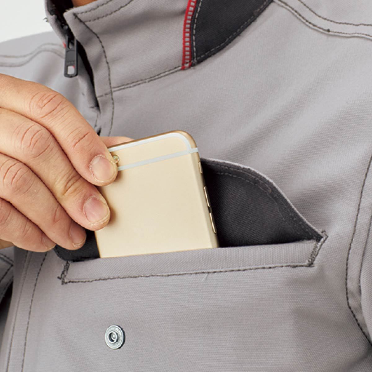 ユニセックスブルゾン | 作業着 | 1枚 | RJ0911 | シルバーグレー