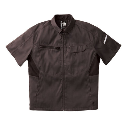 ユニセックス半袖ブルゾン | 作業着 | 1枚 | RJ0914 | チャコールグレー