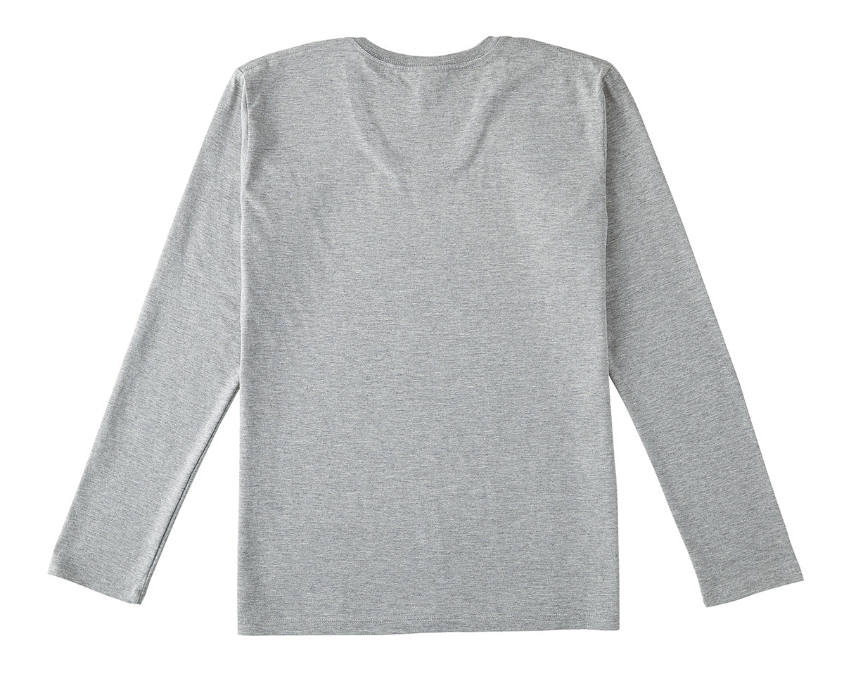 スリムフィット Uネックロングスリーブ Tシャツ | メンズ | 1枚 | SUL-116 | ネイビー