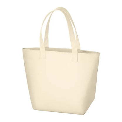 ベーシックファスナートート（Ｌ）  | ノベルティ(小物) | 1枚 | TR-0182 | ネイビーブルー