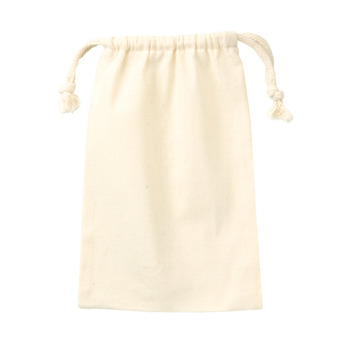 コットン巾着（Ｍ） | ノベルティ(小物) | 1枚 | TR-0293 | ライトブルー