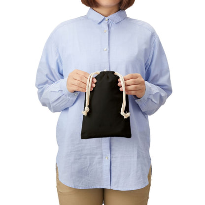 コットン巾着（Ｍ） | ノベルティ(小物) | 1枚 | TR-0293 | ライトブルー