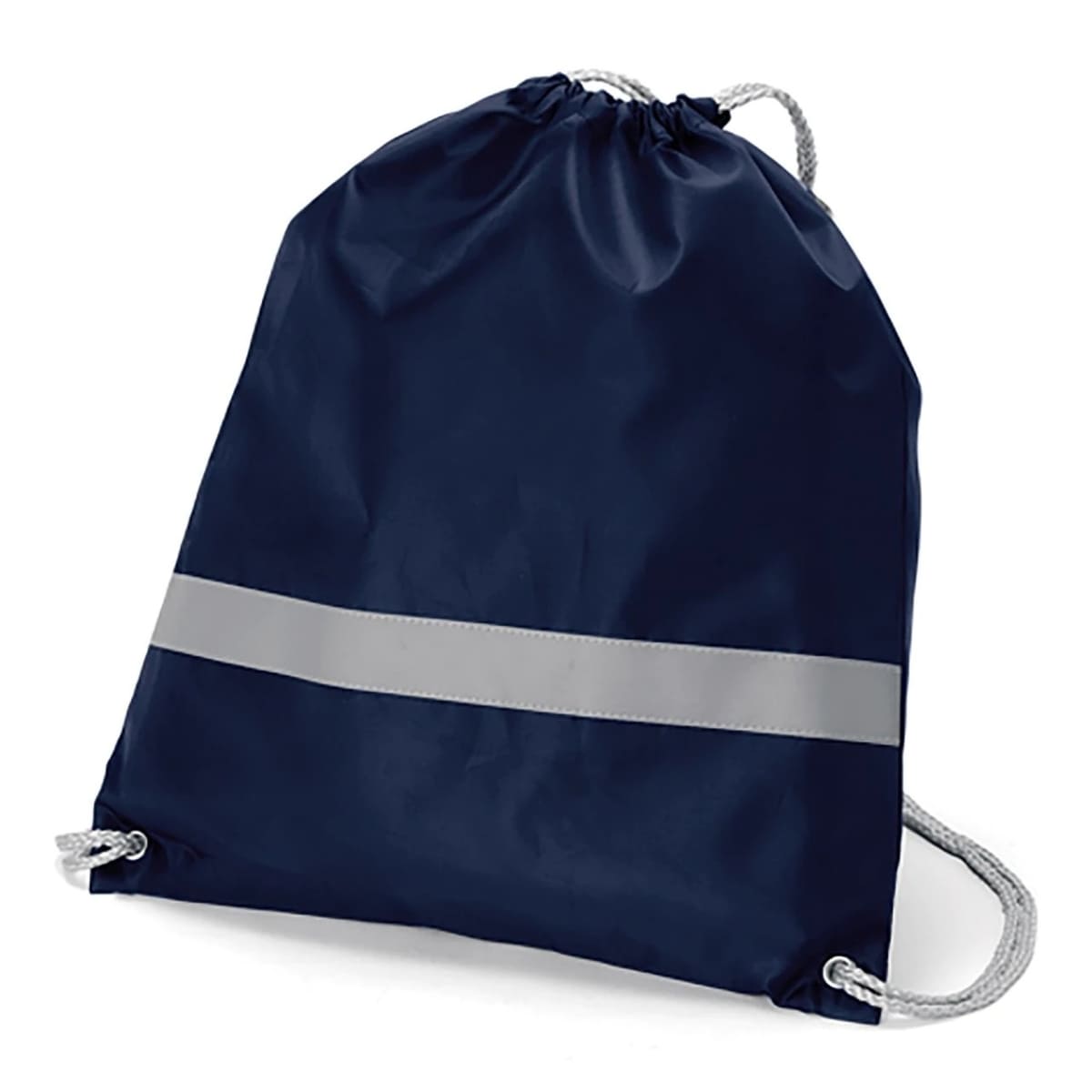 リフレクター付巾着リュック  | ノベルティ(小物) | 1枚 | TR-0296 | ネイビー