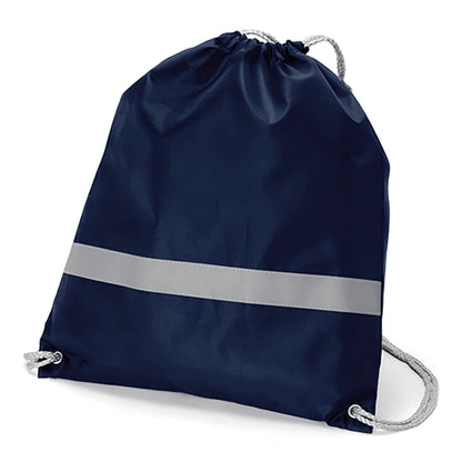 リフレクター付巾着リュック  | ノベルティ(小物) | 1枚 | TR-0296 | ロイヤルブルー