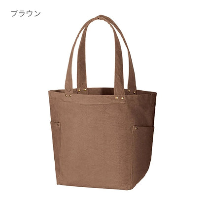 ウォッシュキャンバスマルチスタッズトート（M） | ノベルティ(小物) | 1枚 | TR-0844 | グレー