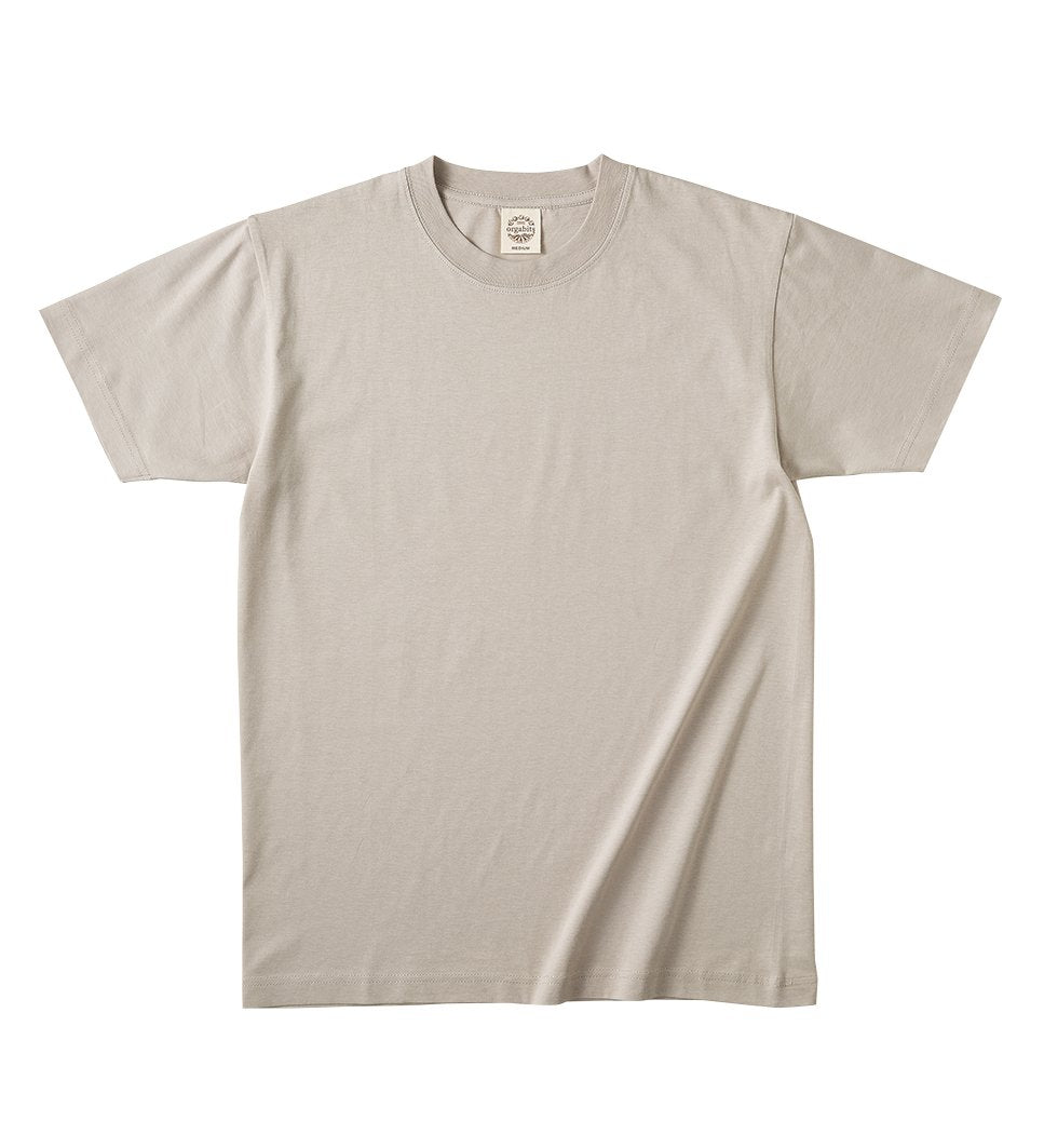 オーガニックコットンTシャツ | メンズ | 1枚 | OGB-910 | ミルキーグレー
