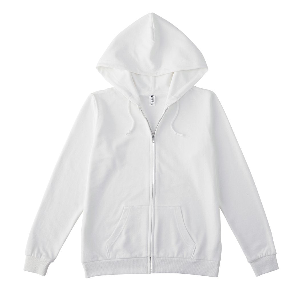 スタンダード ジップパーカ | ビッグサイズ | 1枚 | RSZ-143 | ホワイト