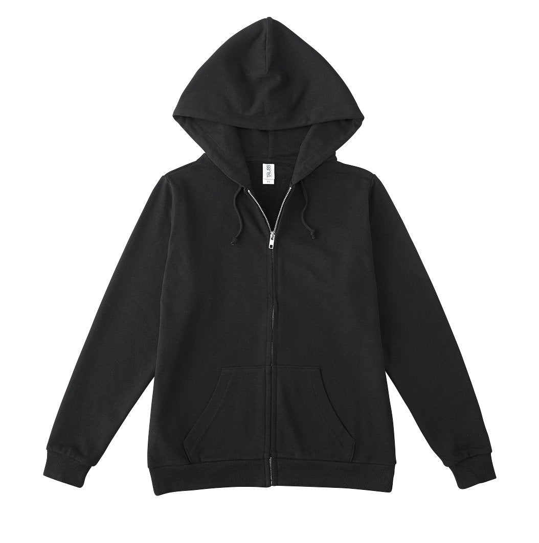 スタンダード ジップパーカ | ビッグサイズ | 1枚 | RSZ-143 | ディープブラック