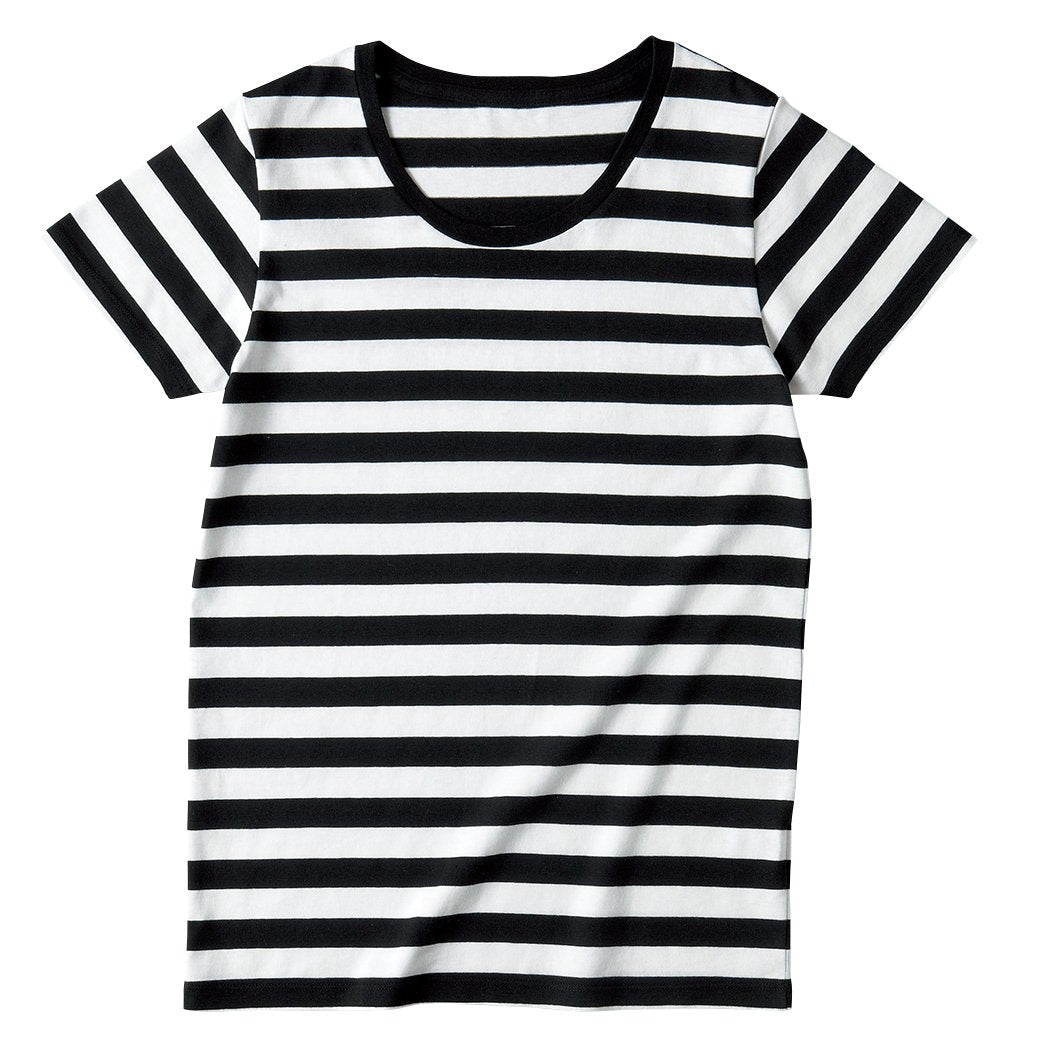 ウィメンズボーダーTシャツ | レディース | 1枚 | SBT-126 | ホワイト×ブラック