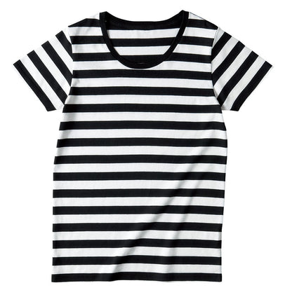 ウィメンズボーダーTシャツ | レディース | 1枚 | SBT-126 | ホワイト×ブラック