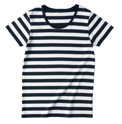 ウィメンズボーダーTシャツ | レディース | 1枚 | SBT-126 | ホワイト×ネイビー