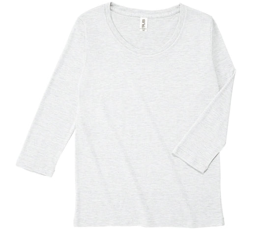 トライブレンド3/4スリーブTシャツ(レディース) | レディース | 1枚 | TBL-117 | オフホワイト