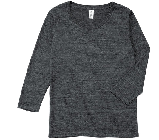 トライブレンド3/4スリーブTシャツ(レディース) | レディース | 1枚 | TBL-117 | へザーブラック