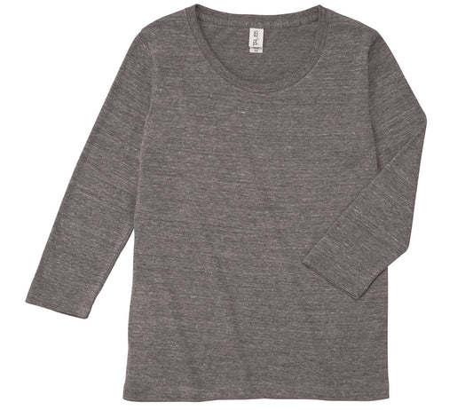 トライブレンド3/4スリーブTシャツ(レディース) | レディース | 1枚 | TBL-117 | へザーブラウン