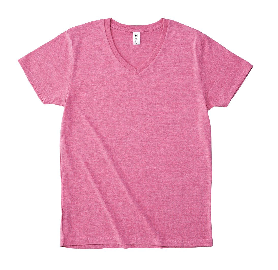トライブレンド Vネック Tシャツ | メンズ | 1枚 | TBV-129 | ヘザーピンク