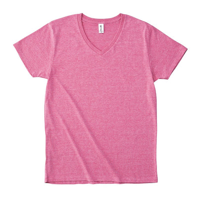 トライブレンド Vネック Tシャツ | メンズ | 1枚 | TBV-129 | ヘザーピンク