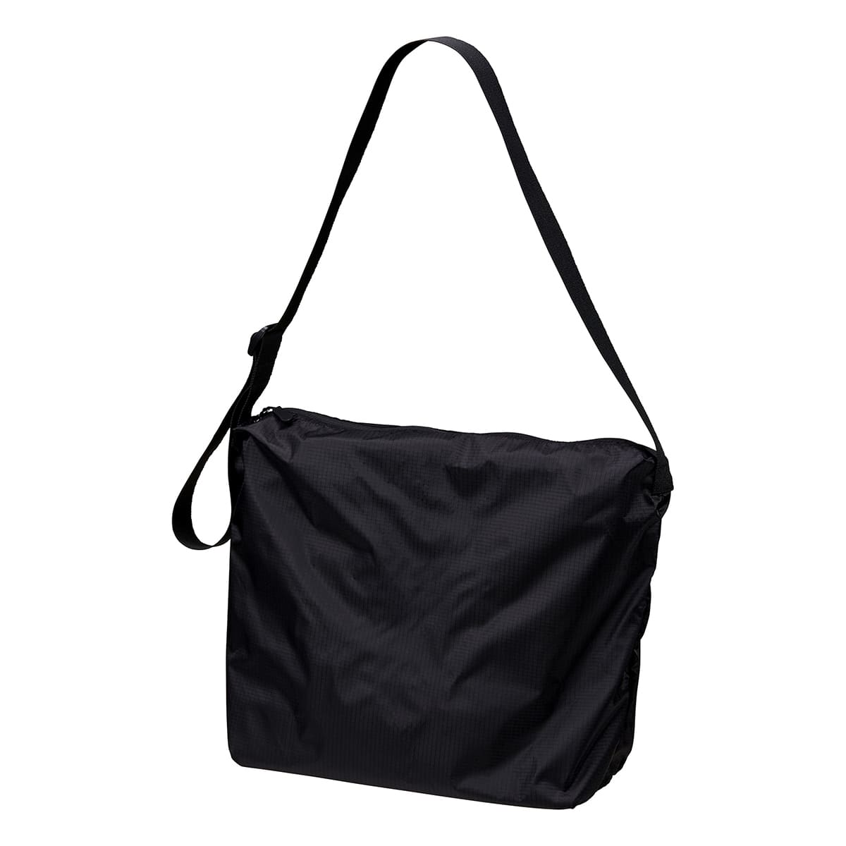 ライトナイロン リップストップ ショルダーバッグ | ノベルティ(小物) | 1枚 | 1421-01 | ブラック