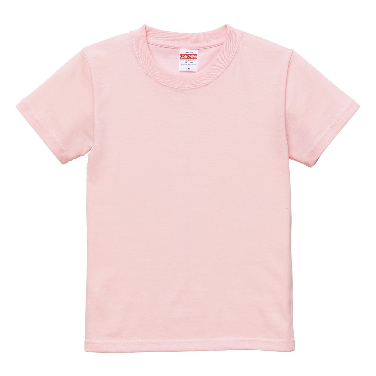 5.6オンス ハイクオリティーTシャツ | キッズ | 1枚 | 5001-02 | ベビーピンク