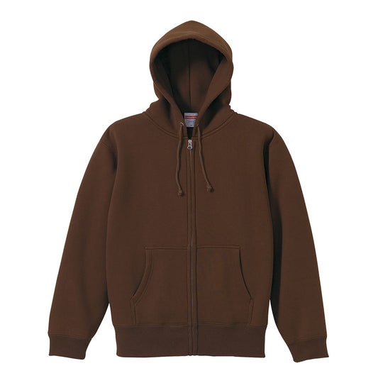 10.0オンス CVC スウェット フルジップ パーカ | ビッグサイズ | 1枚 | 5620-01 | ダークブラウン