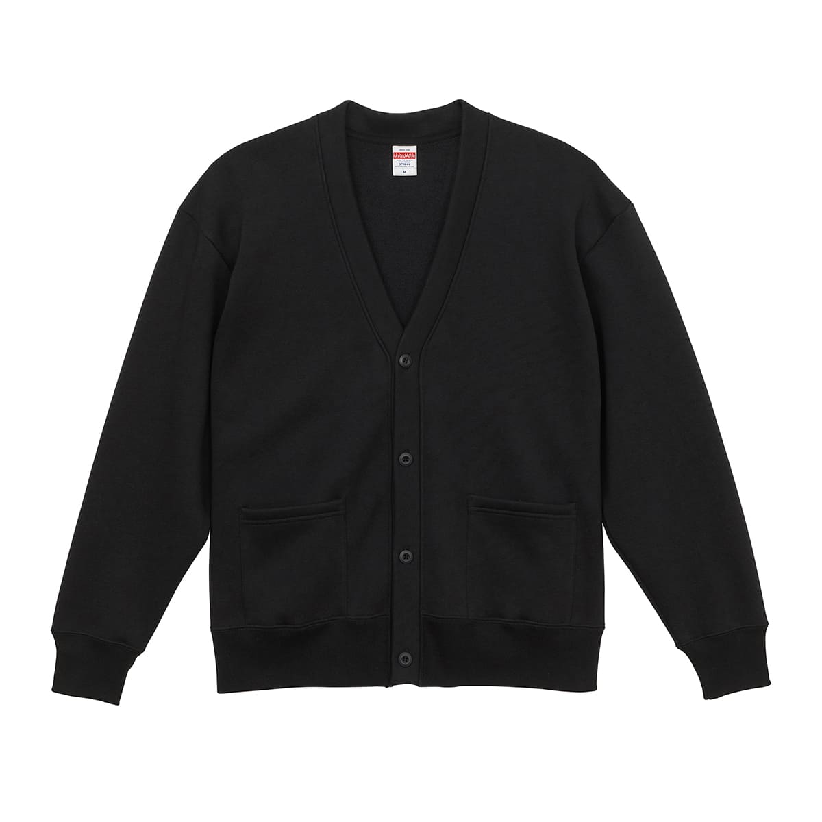 10.0オンス T/C ルーズフィット スウェット カーディガン (裏起毛) | メンズ | 1枚 | 5790-01 | ブラック