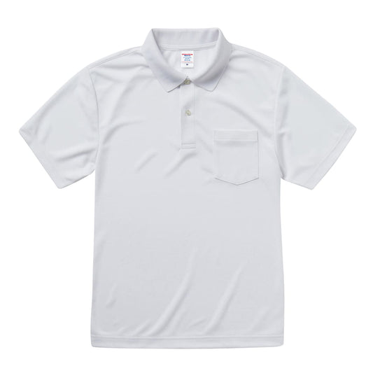 4.1オンス ドライ アスレチック ポロシャツ （ポケット付） | ビッグサイズ | 1枚 | 5912-01 | ホワイト
