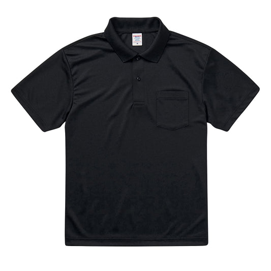 4.1オンス ドライ アスレチック ポロシャツ （ポケット付） | ビッグサイズ | 1枚 | 5912-01 | ブラック